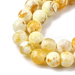 Natürliche Feuerknisternachatperlenstränge&nbsp;G-K166-07F-8mm-07