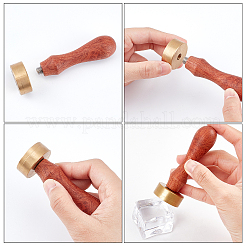 1 Stück goldfarbener Stempelkopf aus Messing&nbsp;DIY-CP0008-07A