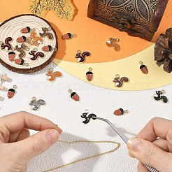 Colgantes de esmalte de aleación 50pcs 6 estilos&nbsp;ENAM-YW0008-88