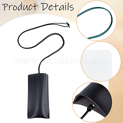 2 pochette de rangement pour lunettes en cuir PU bicolore&nbsp;ABAG-CN0001-84