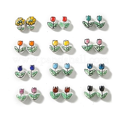 Cuentas de porcelana esmaltada hechas a mano&nbsp;PW-WGF0CC5-M