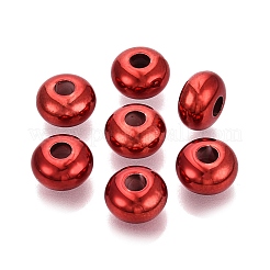 Perles européennes en acrylique opaque plaquées UV sur le thème de Noël&nbsp;PACR-T017-19M-M1