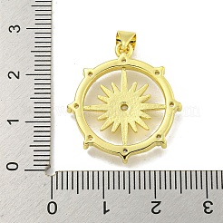 Ciondoli in ottone con placcatura a cremagliera con micro pavé di zirconi chiari&nbsp;KK-B091-46G
