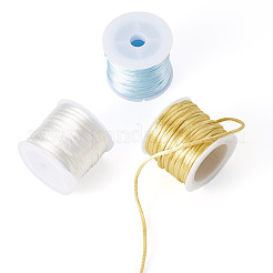 3 rollo de cordones de cola de rata de satén de nailon de 3 colores&nbsp;NWIR-TA0001-45A