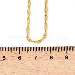 2 mm Messing-Ketten aus Singapur für Männer und Frauen&nbsp;NJEW-L012-02G