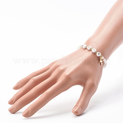 Perle di vetro si estendono braccialetti&nbsp;BJEW-JB06577-02