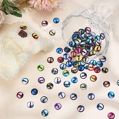 200 Stück 2 Stile Bastel-Puppenaugen aus Glas&nbsp;GLAA-ME0001-17