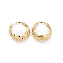Pendientes de aro martillados de acero inoxidable 304 para mujer&nbsp;EJEW-U060-01B-G