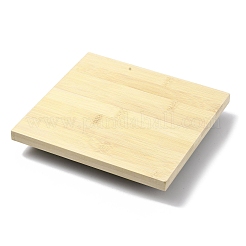 Présentoirs de boucles d'oreilles en bois rectangle à 12 fente&nbsp;EDIS-R027-04G