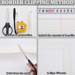 2 Stück selbstklebende Wandaufkleber in 2 Stilen&nbsp;DIY-CP0012-21C