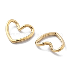 Anelli di collegamento a forma di cuore in acciaio inossidabile 304 con placcatura sotto vuoto in PVD&nbsp;STAS-R130-08G