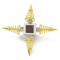 Générateur d'énergie spirituelle en laiton doré&nbsp;DJEW-P003-01G-06