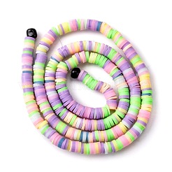 Chapelets de perle en pâte polymère manuel&nbsp;CLAY-R089-4mm-T03C