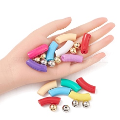 Kit de recherche de fabrication de bijoux de perles de tube incurvé bricolage&nbsp;DIY-FS0002-22
