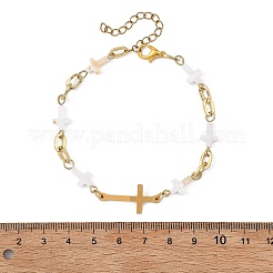 Armbänder aus natürlichen Süßwassermuschelperlen&nbsp;BJEW-JB13909