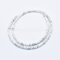 Natürliche Howlith Perlen Stränge&nbsp;G-P353-04-4mm