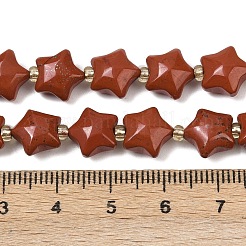 Natürliche rote Jaspis Perlen Stränge&nbsp;G-Z080-A18-10mm