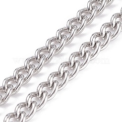 Collana con catene a maglie in acciaio inossidabile 304 anti-ossidazione per uomo e donna&nbsp;NJEW-JN03846-03