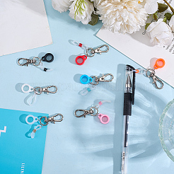 24 clip porte-stylo en silicone 8 couleurs&nbsp;HJEW-DR00034
