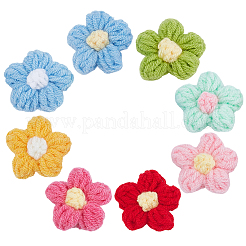 48 pieza de accesorios de adorno de algodón tejido a mano en 8 colores&nbsp;DIY-CY0002-57A