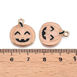 Pendentifs en alliage émaillé lumineux avec placage sur le thème d'Halloween&nbsp;ENAM-N056-229G