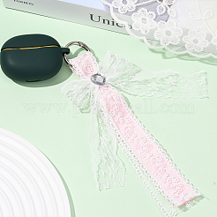 8 pendentif en dentelle polyester bicolore&nbsp;HJEW-SZ0001-71