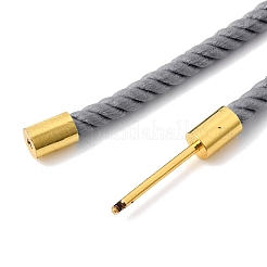 Fabrication de colliers en cordon Milan en nylon rond de 3 mm&nbsp;BJEW-H642-01G-30