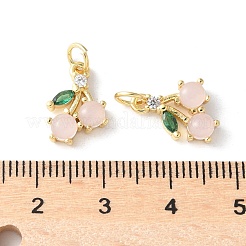 Pendentifs avec zircon cubiques à micro-pavés en laiton&nbsp;KK-A252-35G