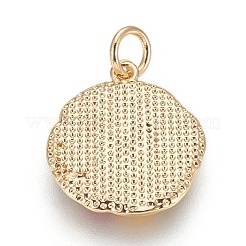 Colgantes de esmalte de latón&nbsp;KK-O113-03G-B