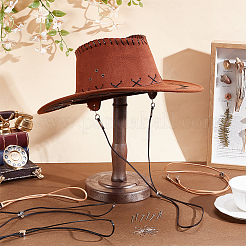 6 unidad de cadena plana de cuero para sombrero&nbsp;HJEW-UN00128