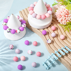 Perline focali rotonde in silicone&nbsp;SIL-SP0001-16C