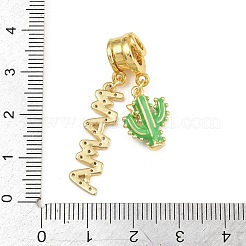 Pendentifs en laiton avec micro pavé de zircone cubique transparent pour la fête des mères&nbsp;CU-CBAD306-16G-02