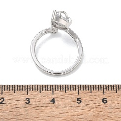 Polsini aperti in ottone con micro pavé di zirconi&nbsp;CU-CBAEC29-08P