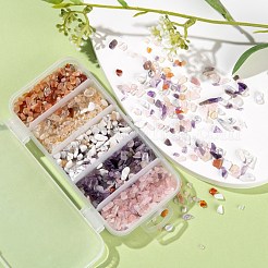 150g 5 Stil natürliche gemischte Edelstein-Chip-Perlen&nbsp;G-FS0001-09