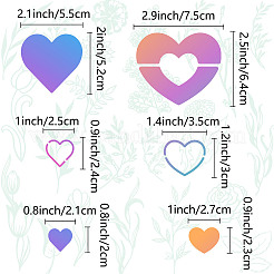 Valentinstag Metallstanzschablonen aus Edelstahl&nbsp;DIY-WH0518-001