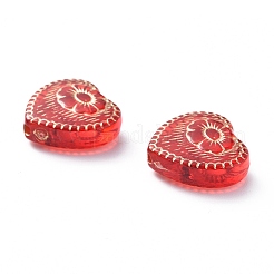Perline acrilico placcato&nbsp;X-OACR-P007-09
