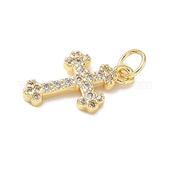 Colgante micropavé cubic zirconia de latón&nbsp;KK-I379-13G-02