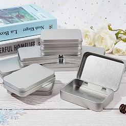 Boîte en fer blanc à clapet jointe&nbsp;CON-WH0069-52