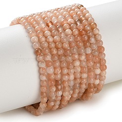 Natürliche sunstone Perlen Stränge&nbsp;G-C284-C02-3mm-01