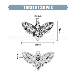 30 pièces pendentifs en alliage de style tibétain&nbsp;FIND-FH0007-05