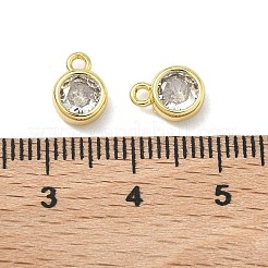 In ottone con pendenti in zirconi chiari&nbsp;KK-I476-12G