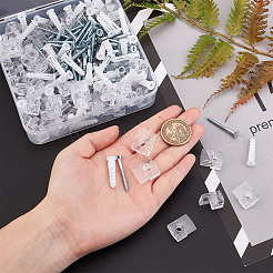 64 Set Spiegelaufhängeset aus Kunststoff&nbsp;DIY-CA0003-74