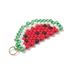 Anhänger aus Glasperlen mit Fruchtmotiven&nbsp;PALLOY-MZ01357-02