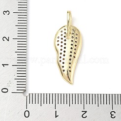 Messing Mikro ebnen Zirkonia Anhänger&nbsp;ZIRC-I356-21G