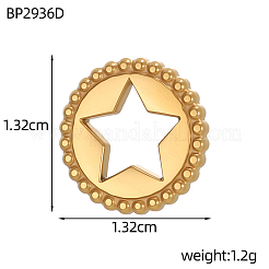Pendentifs en acier inoxydable 304&nbsp;STAS-OY012-62G