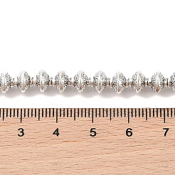 Stile tibetano fili di perline lega bicono&nbsp;TIBEB-O007-14-RS