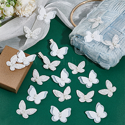 40 stücke 2 arten polyester spitze schmetterling ornament zubehör&nbsp;FIND-NB0007-12