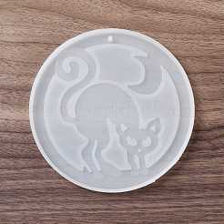 Moules en silicone pendentif chat diy&nbsp;DIY-E049-05