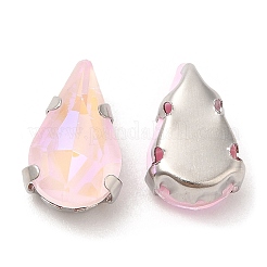 Mokka fluoreszierender (mi) tropfenförmiger Strass zum Aufnähen&nbsp;GGLA-M006-01A-P02
