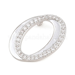 Pendentifs en laiton zircon cubique transparent&nbsp;CU-CBA8481-01P-O